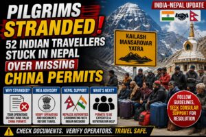 52 Indian Pilgrims Stranded in Nepal Over Missing China Permits; MEA Issues Advisory