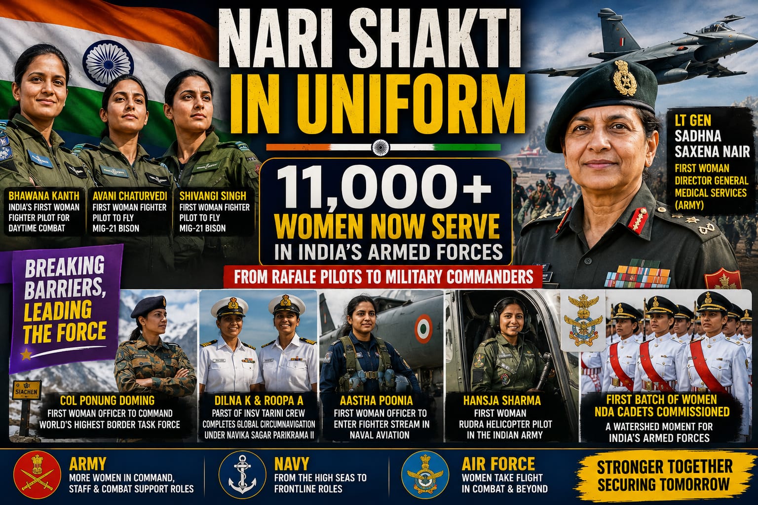 Women in Uniform: India's Armed Forces Witness Rise of Women Leaders Across Services