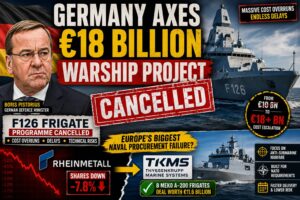 Germany Cancels Landmark F126 Frigate Programme Amid Massive Cost Overruns