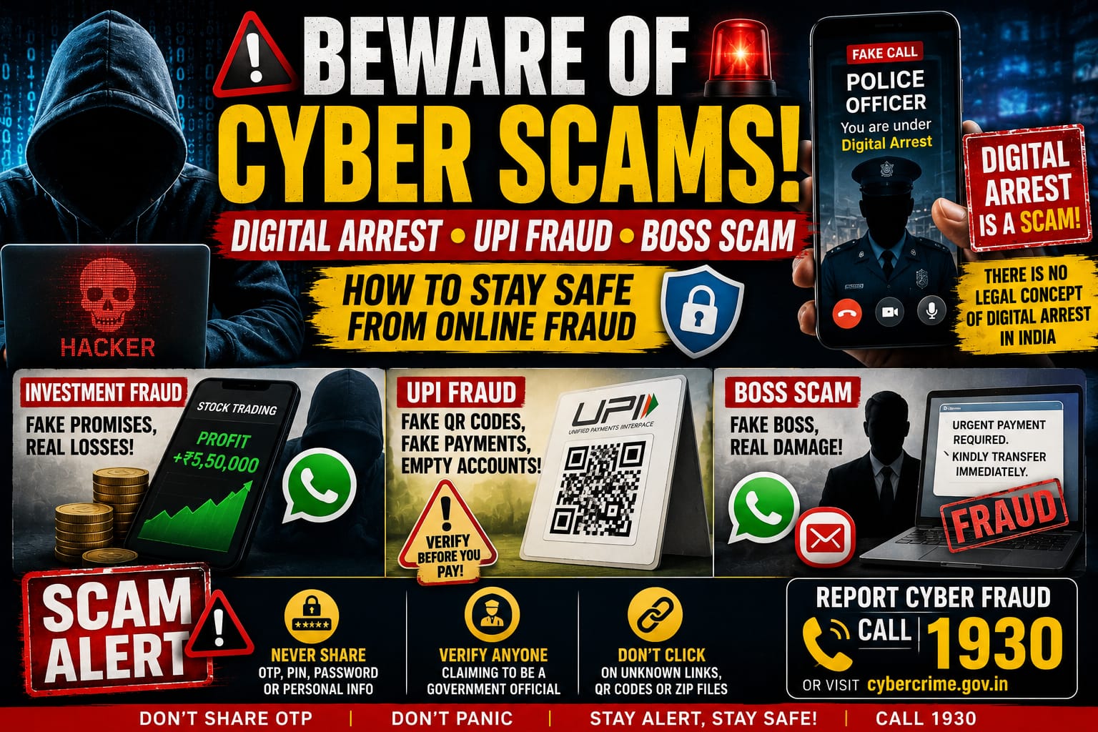 Digital Arrest to Investment Fraud: How Indians Can Stay Safe from Rising Cyber Scams