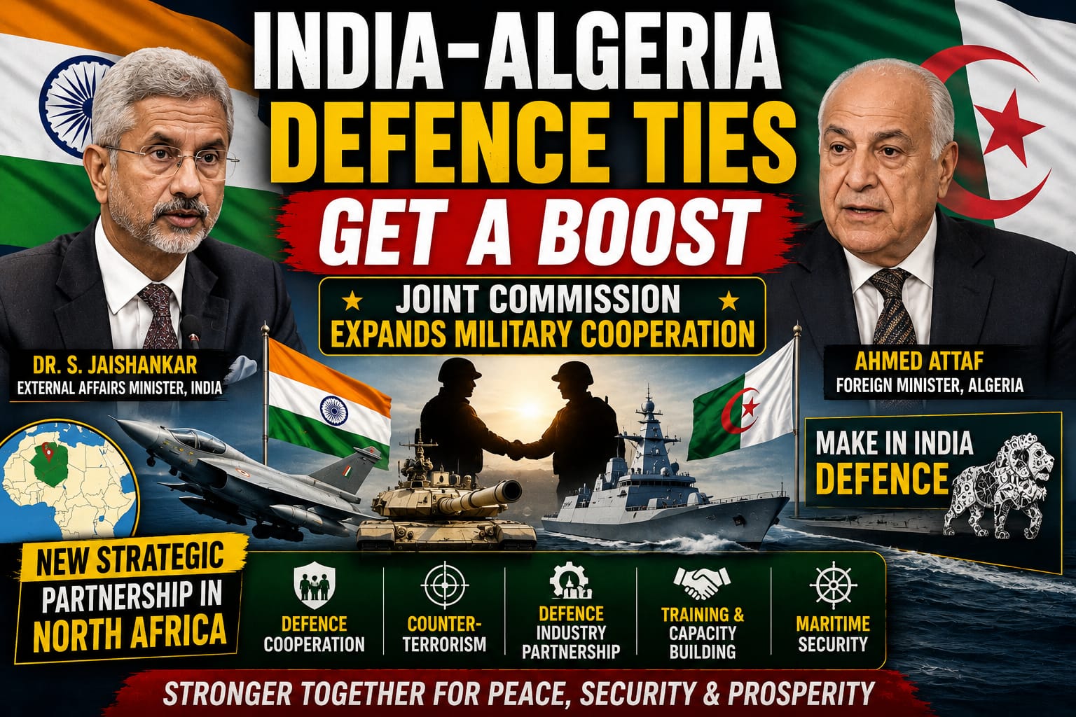India, Algeria Agree to Expand Defence Cooperation at First Joint Commission Meeting