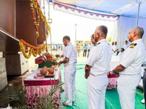 Keel-laying ceremony of MDL’s Next-Gen OPV for ICG held in Mumbai