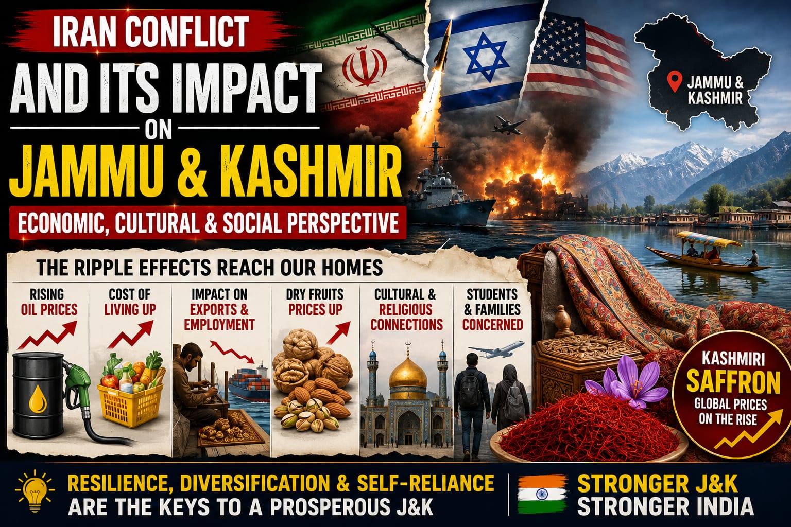Iran Conflict and Its Impact on Jammu & Kashmir: An Economic, Cultural and Social Perspective