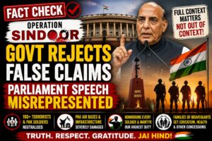 Government Rejects Misrepresentation of Defence Minister's Parliament Speech on Operation Sindoor