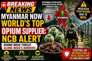 Myanmar Emerges as World's Largest Opium Supplier, NCB Flags Growing Threat to India's Northeastern Borders