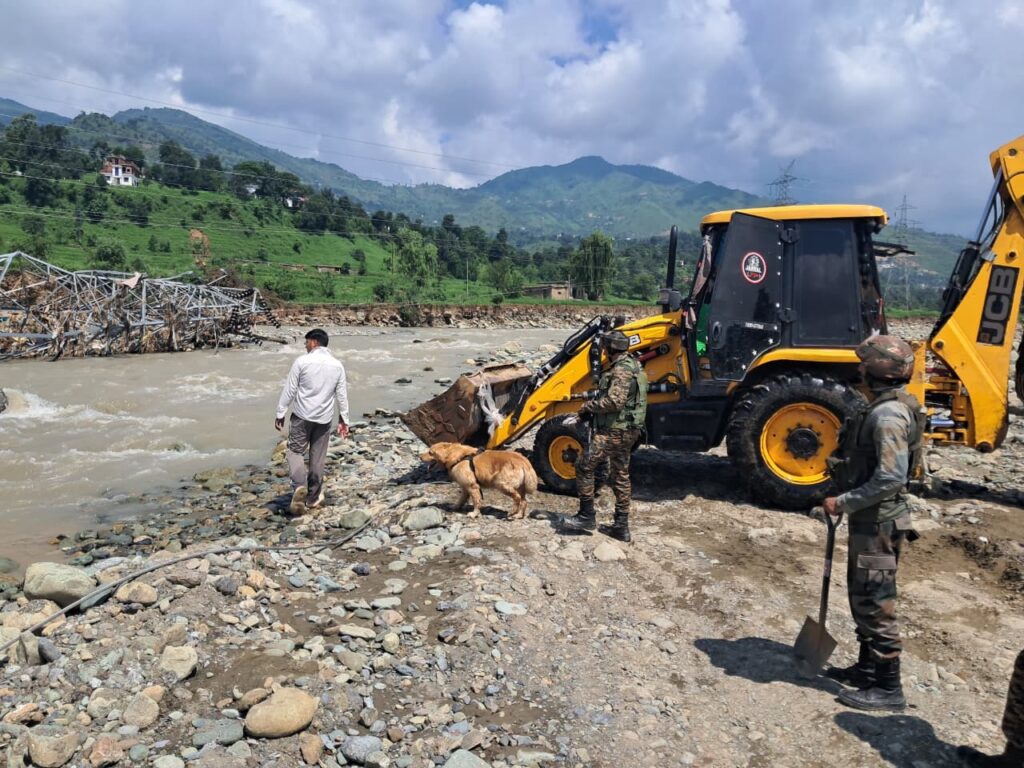 Indian Army Launches Search Operation for Missing Flash Flood Victim in Rajouri