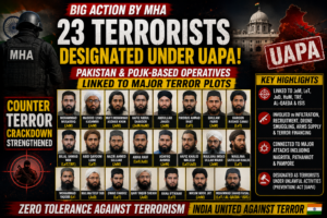 India Designates 23 Pakistan- and PoJK-Based Operatives as Terrorists Under UAPA