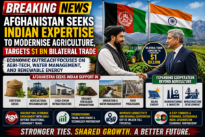 Afghanistan Seeks Indian Expertise to Modernise Agriculture, Eyes $1 Billion in Bilateral Trade