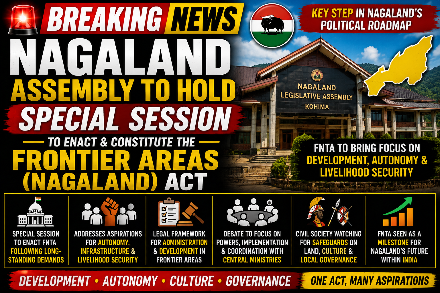 Nagaland Assembly to Hold Special Session to Enact Frontier Areas (Nagaland) Act