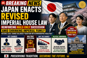 Japan Revises Imperial House Law to Secure Royal Succession, Retains Male-Only Throne