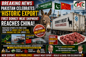 Pakistan Exports First-Ever Donkey Meat Shipment to China via Gwadar Under CPEC
