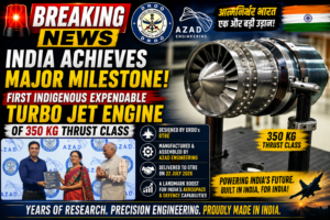 DRDO Develops India's First Indigenous 350 kg Thrust Expendable Turbo Jet Engine