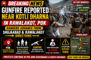 Gunfire Reported Near Kotli Protest Site in PoJK; Several Protesters Allegedly Injured