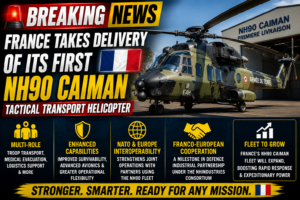 France Receives First NH90 Caiman Tactical Transport Helicopter, Strengthens Military Aviation Capabilities