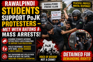 Rawalpindi Students Detained After Rally in Support of PoJK Protesters; Reports of Baton Charge Surface
