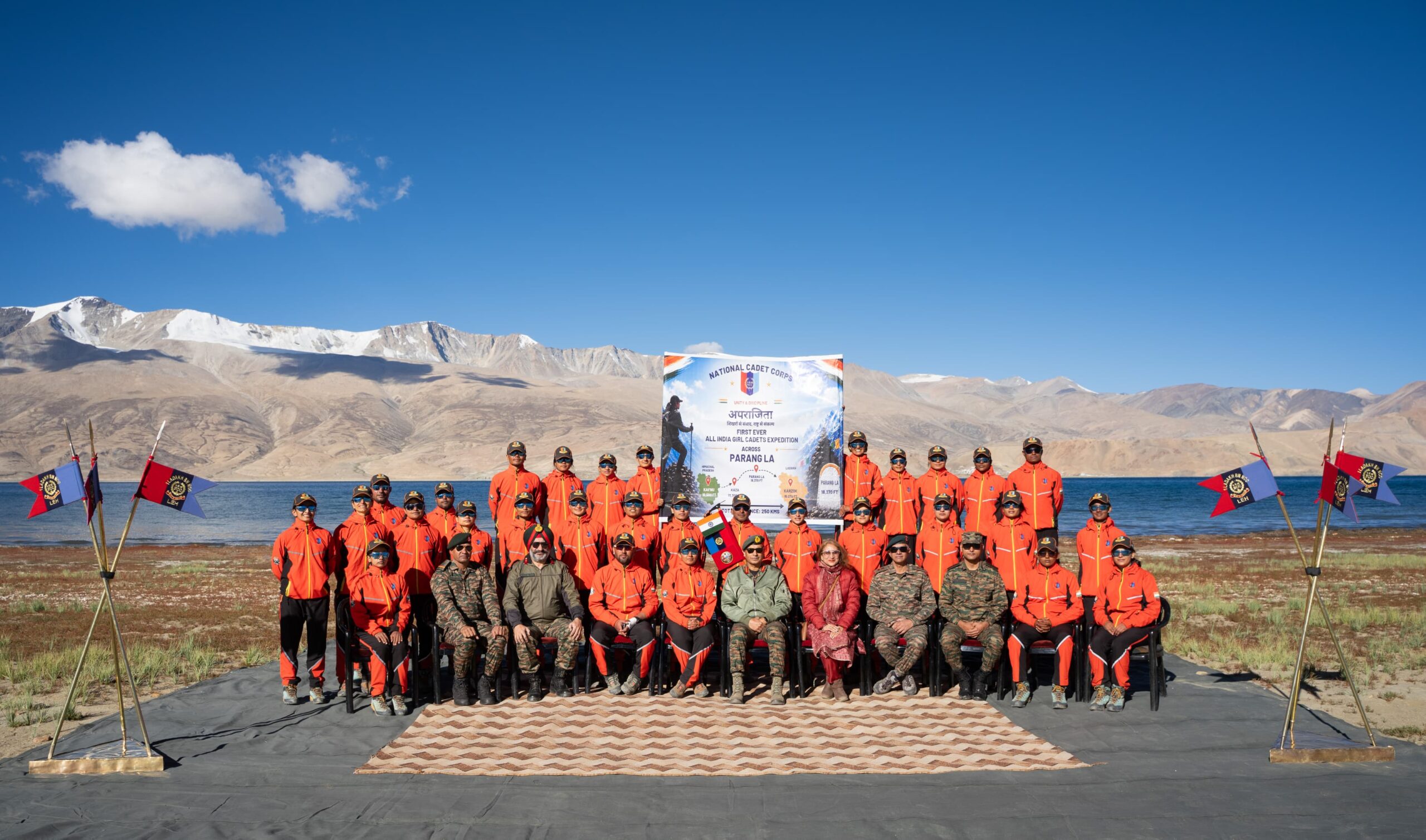 20 NCC Girl Cadets Complete ‘Aparajita–Parang La 2026’ High-Altitude Trek in Ladakh