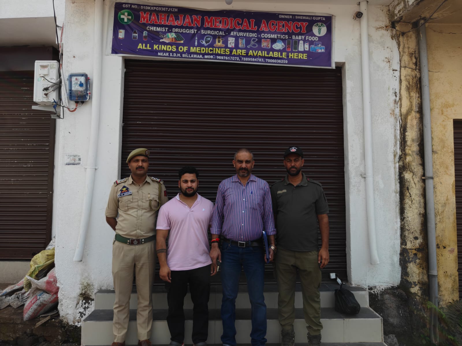 Medical Shop Sealed in Billawar After 320 Pregabalin Capsules Recovered: J&K Police