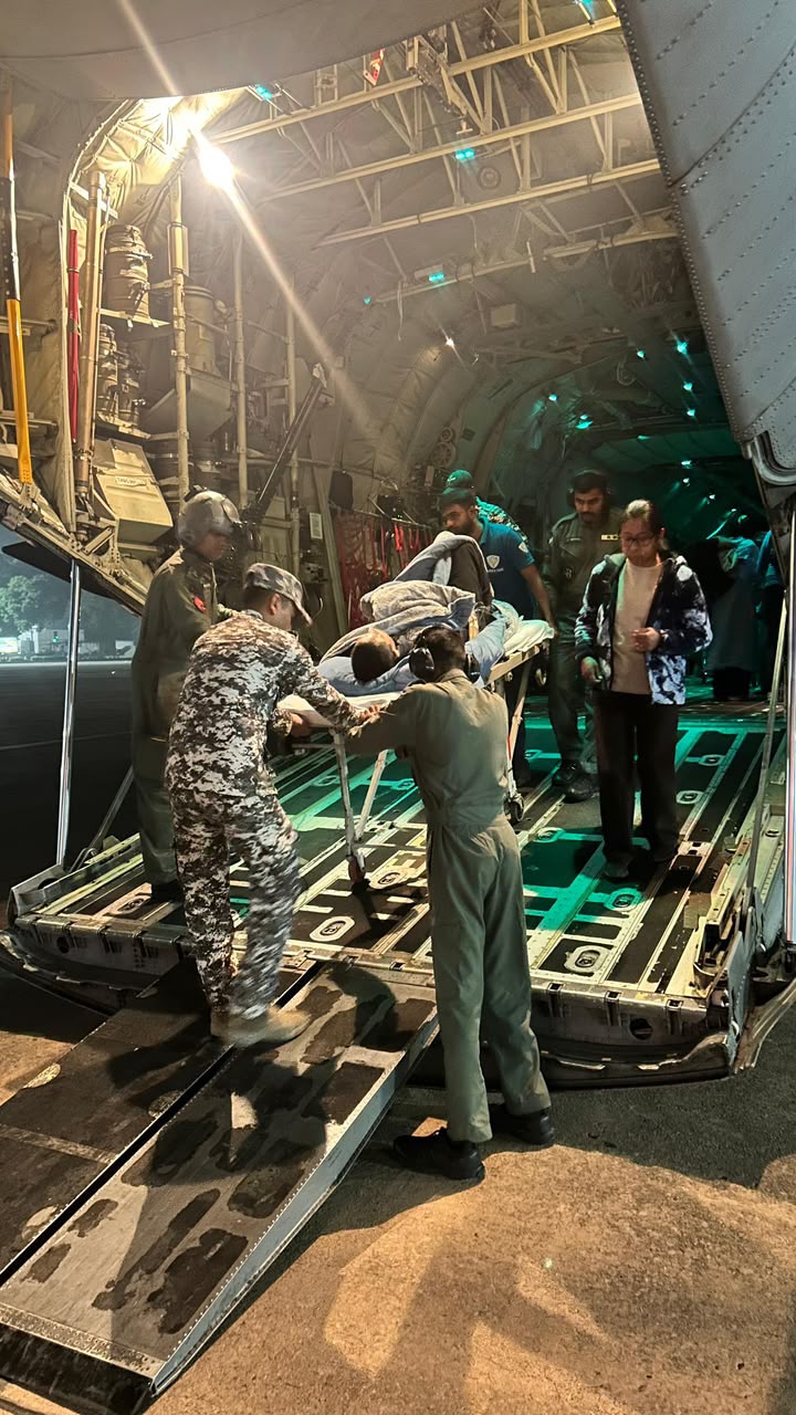 IAF Airlifts Critically Ill Civilian from Leh to Delhi in Night-Time Emergency Evacuation